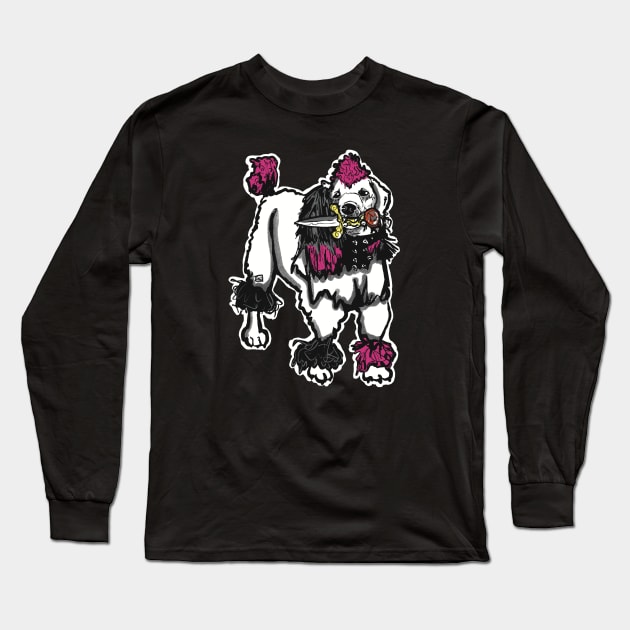 Spooky Horror Punk Dog Long Sleeve T-Shirt by TheEND42